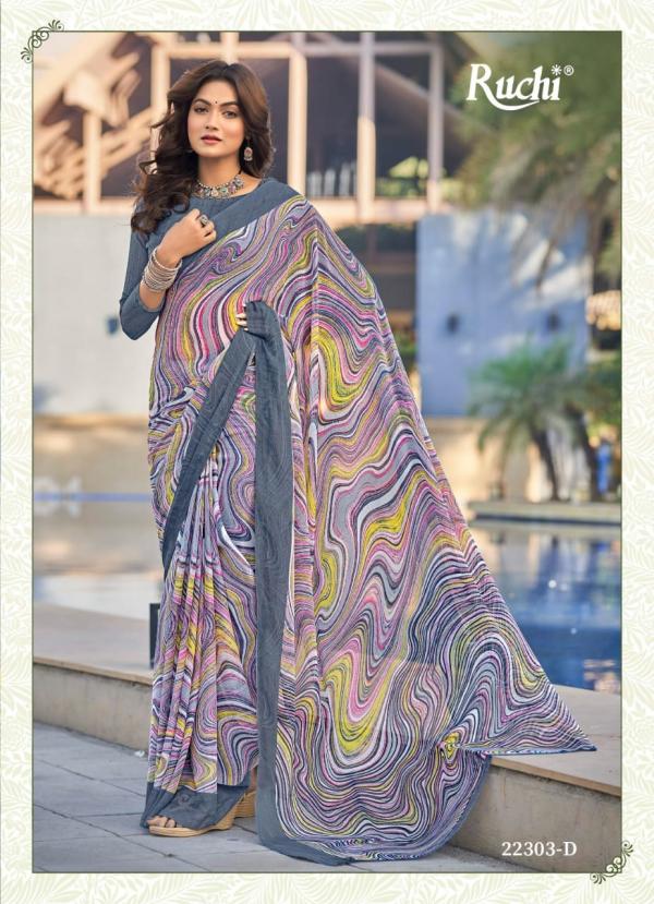 Ruchi Star Chiffon 98 New Casual Chiffon Fancy Saree Collection